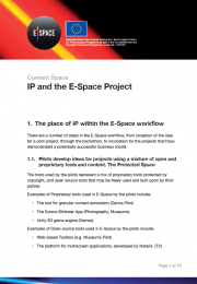 03. E-Space and IP factsheet
