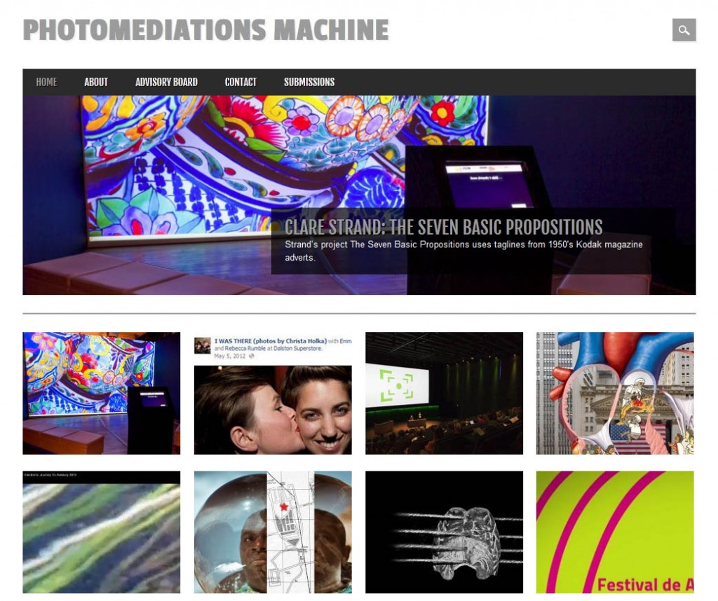 Photomediations Machine, http://photomediationsmachine.net/, online open space curated by Prof. Joanna Zylinska (the pilot leader) - which will act as a sister project to this pilot